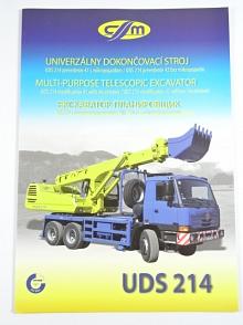 UDS 214 - univerzálny dokončovací stroj - prospekt - Tatra 815, Renault, Mercedes - Benz, MAN, Kamaz, TTM 6901 - CSM - Cestné a stavebné mechanizmy Tisovec