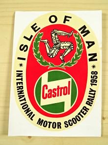 Castrol - Isle of Man - International Motor Scooter Rally 1958 - obtisk