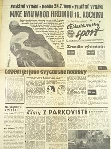 Československý sport - zvláštní vydání - 24. 7. 1966 - Mike Hailwood hrdinou 16. ročníku, Gustav Havel, Honda...