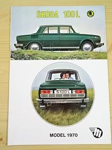 Škoda 100 L model 1970 - Mototechna - prospekt