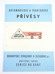 BSS - automobilové a traktorové přívěsy - prospekt - BSS Senice na Hané