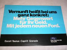 Ford Escort - Taunus - Capri II - Granada - 1975 - prospekt