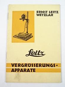 Leitz - Vergrosserungs - Apparate - 1930 - prospekt