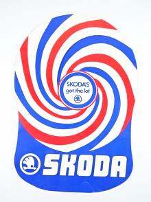 Škoda - reklamní papírová kšiltovka