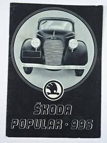 Škoda Popular 995 - Liduška - 1938 -  prospekt