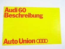 Audi 60 Beschreibung - Auto Union - 1968 - prospekt