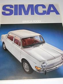 Simca 1000 - 1968 - prospekt