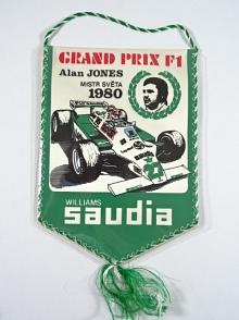 Grand Prix F 1 - Williams Saudia - Alan Jones - vlaječka