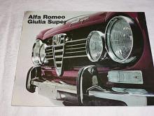 Alfa Romeo - Giulia Super - prospekt