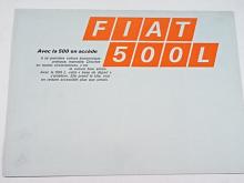 Fiat 500 L-  Avec la 500 on accéde - prospekt