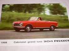 Peugeot 204 - Cabriolet Grand Luxe - 1968 - prospekt