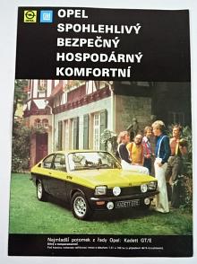 Opel - Kadett, Ascona, Manta, Caravan, Rekord, GT/E - prospekt