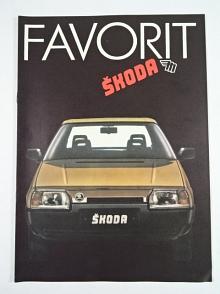 Škoda Favorit - Mototechna - 1990 - prospekt