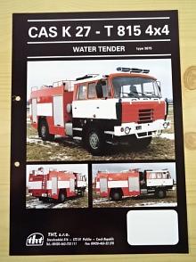 Tatra 815 - CAS K 27 - T 815 4x4 - water tender - Tanklöschfahrzeug - Typ 3675 - THT Polička - prospekt - 1997