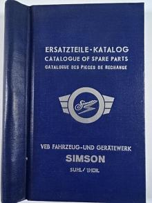 Simson - Kleinroller Star Typ SR 4-2 - Ersatzteile - Katalog - 1964