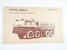 Tatra - Service booklet for special vehicles Tatra 815