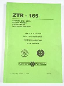 ZTR-165 - rotační žací stroj - návod k používání - 2000 - Agrostroj Pelhřimov