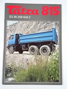 Tatra 815 S3 26 208 6x6.2 - sklápěčkový automobil - prospekt - Motokov
