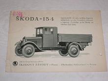 Škoda - 154 - leták - prospekt