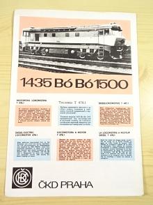 ČKD - motorová lokomotiva T 478,1 - 1435 Bó Bó 1500 - prospekt