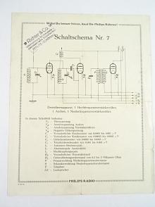Philips Radio - Schaltschema Nr. 7