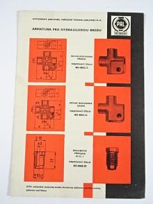 PAL - armatura pro hydraulickou brzdu - 1963