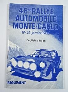 48e Rallye Automobile Monte-Carlo - 19-26 janvier 1980 - Reglement