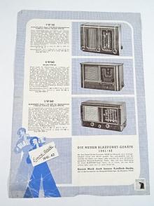 Die neuen Blaupunkt - Geräte 1941/42 - prospekt - MW 741, 5 W 641, KW 741/KWG 741, ZGW 641/ZGW 641 S, 7W 740, 6 W 640, 5 W 640