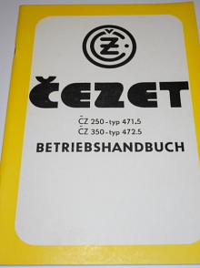 ČZ 250/471-5, 350/472-5 - Čezet - Betriebshandbuch - 1981