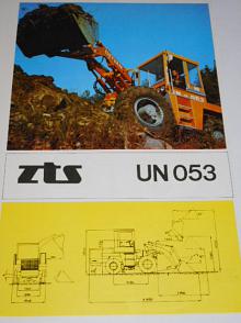 ZTS UN 053 hydraulický nosič univerzální - prospekt - ZTS n. p. Detva