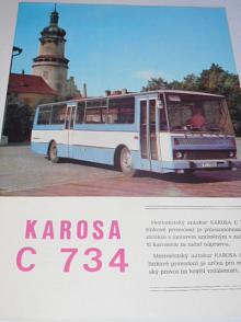 Karosa C 734 meziměstský autokar - prospekt