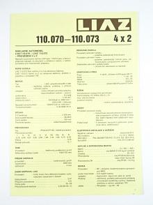 Liaz 110.070 - 110.073 4 x 2 - prospekt - Motokov