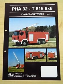 Tatra 815 6x6 - PHA 32 - foam crash tender - Schaumlöschfahrzeug - Typ 3343 - prospekt - 1997 - THT Polička