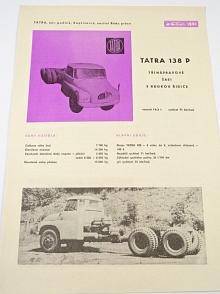 Tatra 138 P třínápravové šasi s budkou řidiče - prospekt - 1961