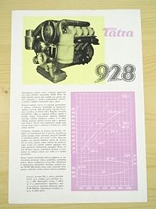 Tatra 928 - osmiválcový naftový motor - 1960 - prospekt