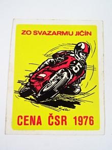 Cena ČSR 1976 - ZO Svazarmu Jičín - samolepka