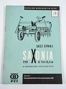 Saxonia typ A 761/2,5 m - secí stroj k nářaďovému traktoru RS 09 - katalog náhradních dílů - 1963