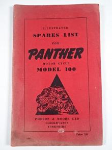 Panther - Illustrated Spares List for Panther Motor Cycle Model 100