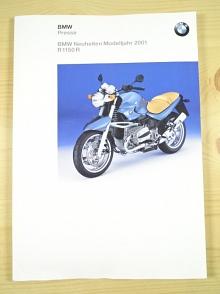 BMW Presse - BMW Neuheiten Modelljahr 2001 - R 1150 R - fotografie + tisková zpráva + CD