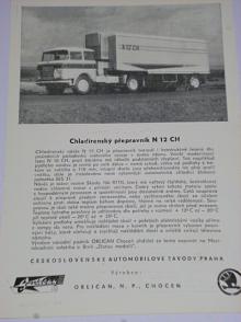 Škoda 706 RTTN, Orličan - chladírenský přepravník N 12 CH - prospekt - 1965