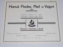 Flader - moderní hasičské nářadí - prospekt - 1933