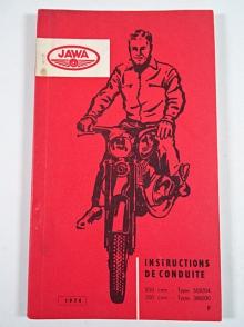 JAWA 250/559/04, 350/360/00 - 1974 - instructions de conduite