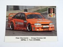 Peter Oberndorfer - Omega Evolution 500 - Opel Team Schübel - pohlednice