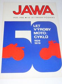 JAWA 50 let výroby motocyklů - 1920-1980 - prospekt