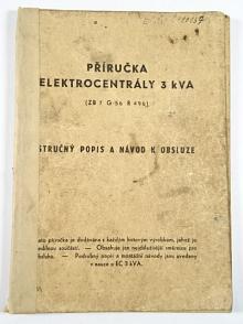 Příručka elektrocentrály 3 kVA (ZB 7, G 56, R 496) - stručný popis a návod k obsluze