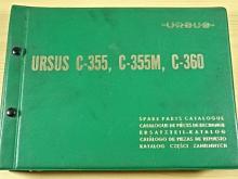 Ursus C-355, C-355 M, C-360 - katalog náhradních dílů - 1977
