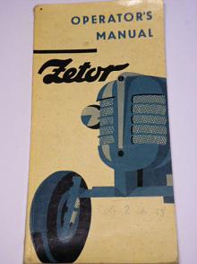 Zetor 2011, 3011, 4011 - Operator´s manual - 1963