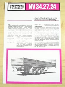 BSS - NV 34.27.24 automobilový valníkový návěs - prospekt