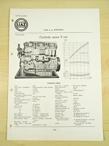 Liaz - čtyřdobý motor Š 706 - katalogový list - 1960 - Škoda 706 RT, RTS, RTO