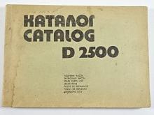 Katalog D 2500 - náhradní díly - licence Perkins - motor D 3.152